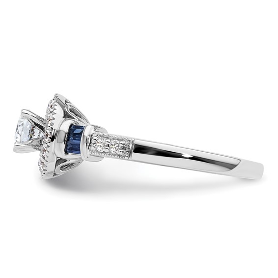 Diamond Halo Semi-Mount & Complete Engagement Rings