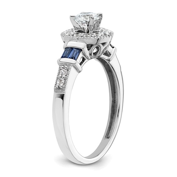 Diamond Halo Semi-Mount & Complete Engagement Rings