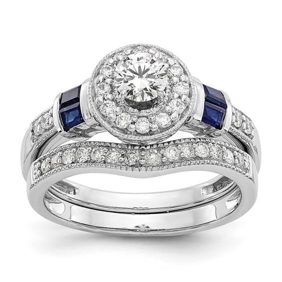 Diamond Halo Semi-Mount & Complete Engagement Rings