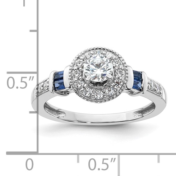 Diamond Halo Semi-Mount & Complete Engagement Rings