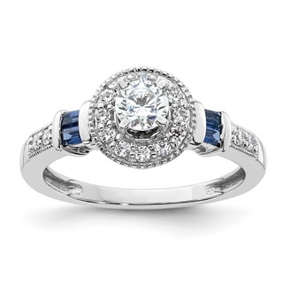Diamond Halo Semi-Mount & Complete Engagement Rings