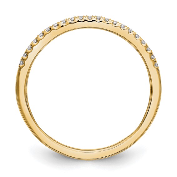 14K Yellow Gold Diamond Wedding Band