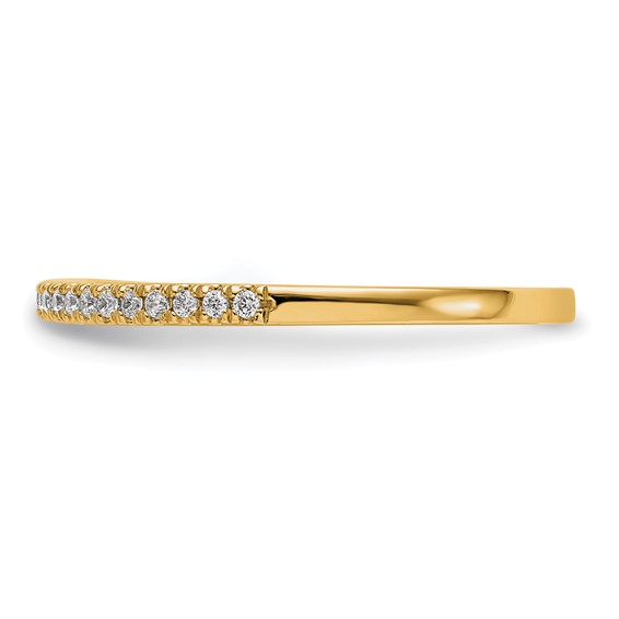14K Yellow Gold Diamond Wedding Band