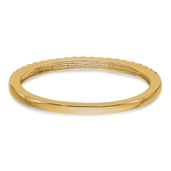 14K Yellow Gold Diamond Wedding Band