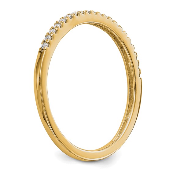14K Yellow Gold Diamond Wedding Band