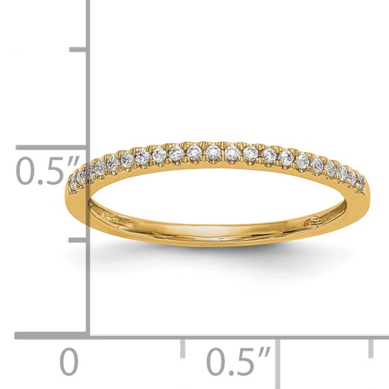 14K Yellow Gold Diamond Wedding Band