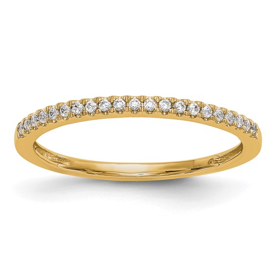 14K Yellow Gold Diamond Wedding Band