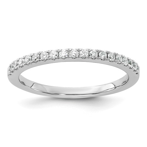 14K White Gold 0.20 Carat Lab Grown Diamond VS SI+ G+ Complete Wedding Band