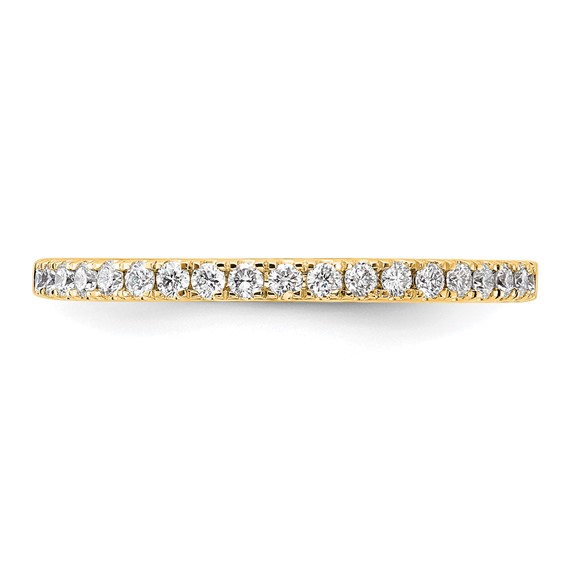 14K Diamond Wedding Band