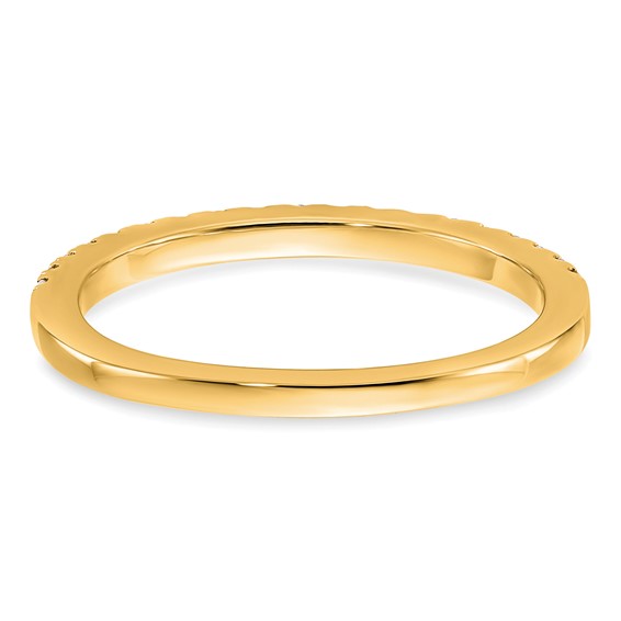 14K Diamond Wedding Band