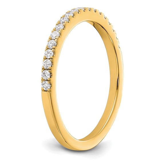 14K Diamond Wedding Band