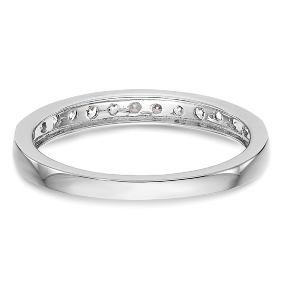 14K White Gold 1/3 carat Diamond Complete Wedding Band