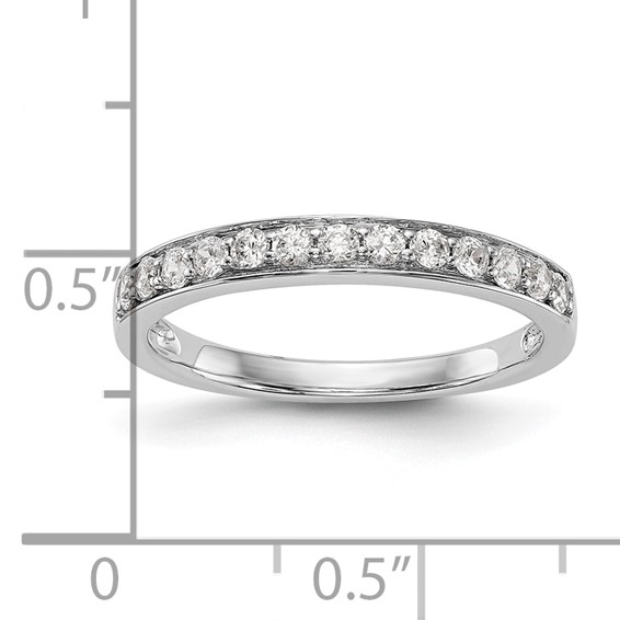 14K White Gold 1/3 carat Diamond Complete Wedding Band