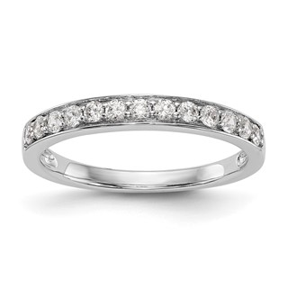 14K White Gold 1/3 carat Diamond Complete Wedding Band