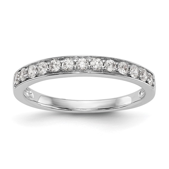 14K White Gold 1/3 carat Diamond Complete Wedding Band