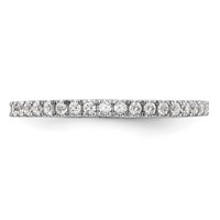 14K White Gold 0.20 Carat Lab Grown Diamond VS SI+ G+ Complete Wedding Band view 5
