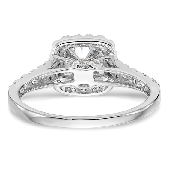 Diamond Halo Semi-Mount Engagement Rings