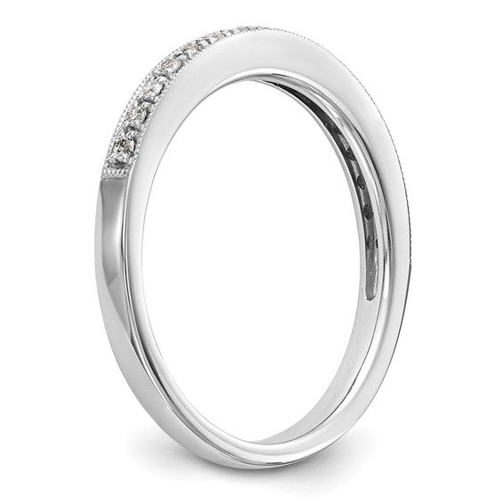 14k White Gold 1/4 carat Diamond Set of 2 Complete Wedding Bands