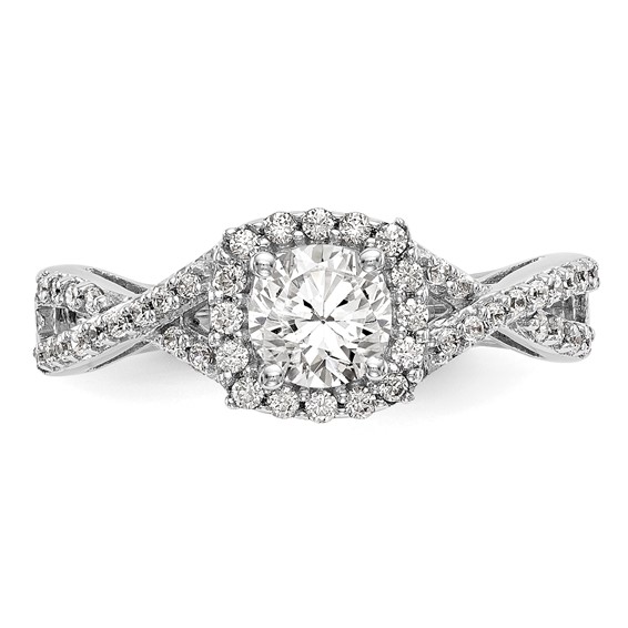 Diamond Halo Semi-Mount & Complete Engagement Rings