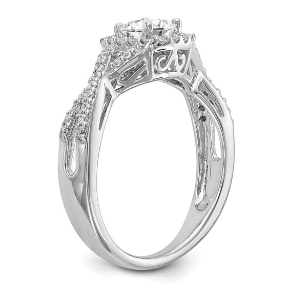 Diamond Halo Semi-Mount & Complete Engagement Rings