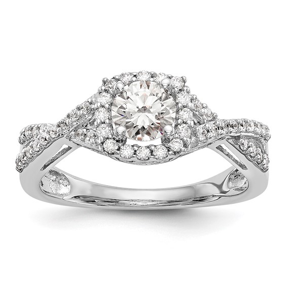 Diamond Halo Semi-Mount & Complete Engagement Rings