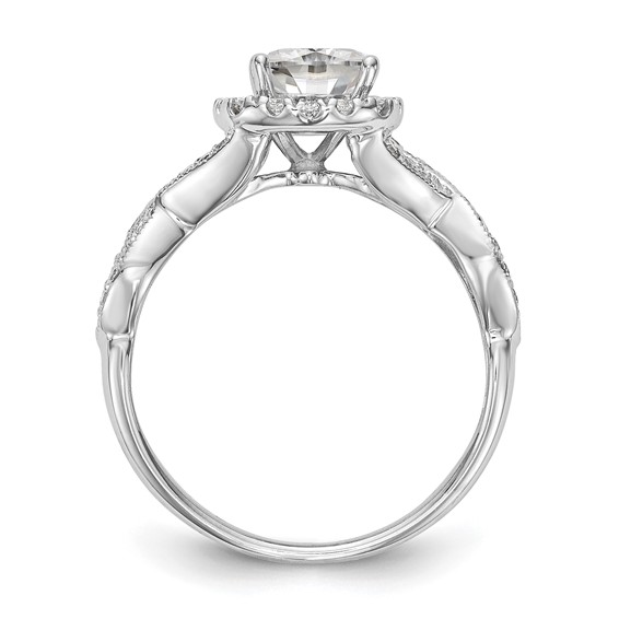 Halo Diamond Semi-mount Engagement Rings