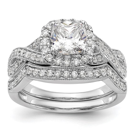Halo Diamond Semi-mount Engagement Rings