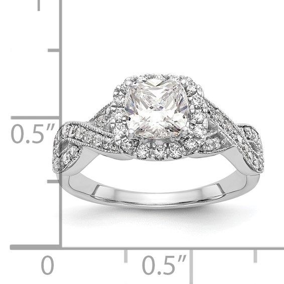 Halo Diamond Semi-mount Engagement Rings