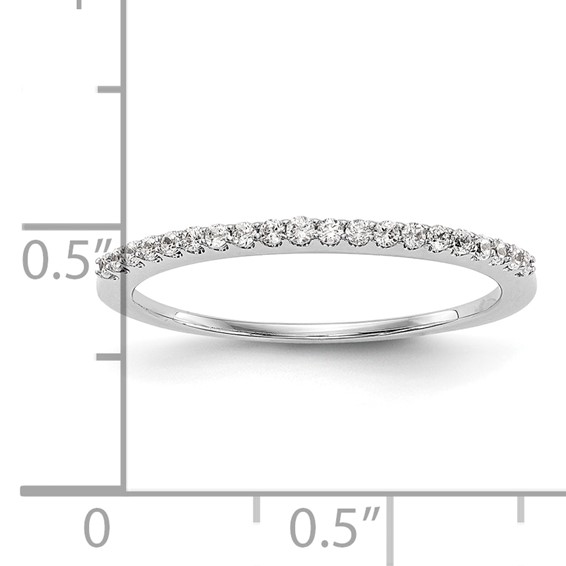 14K White Gold 1/6 carat Diamond Complete Wedding Band