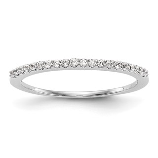 14K White Gold 1/6 carat Diamond Complete Wedding Band