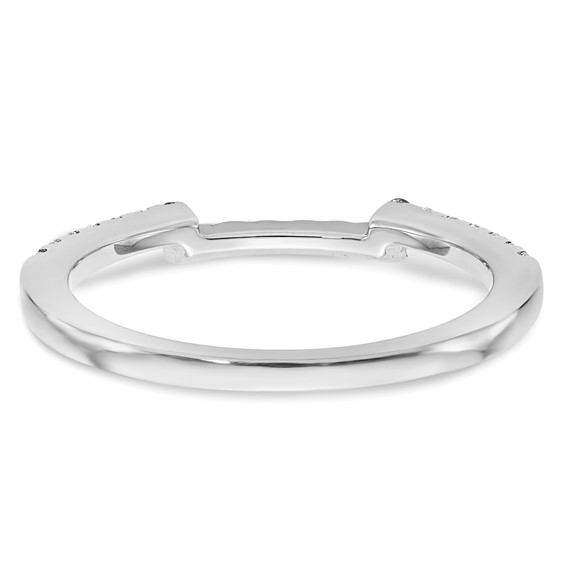 14K White Gold Diamond Wedding Band