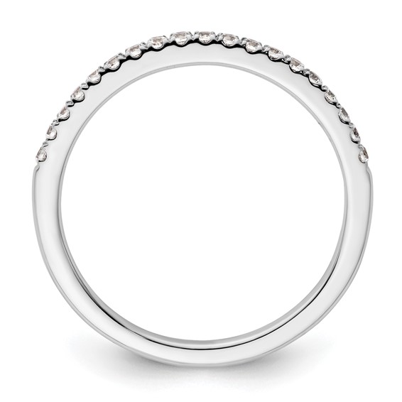 14K White Gold 1/5 carat Complete Diamond Wedding Band