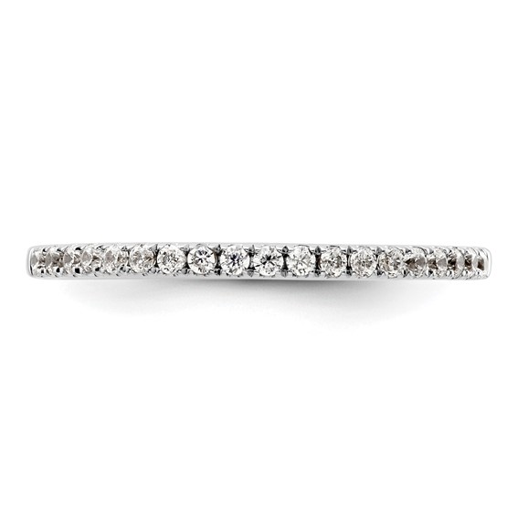 14K White Gold 1/5 carat Complete Diamond Wedding Band
