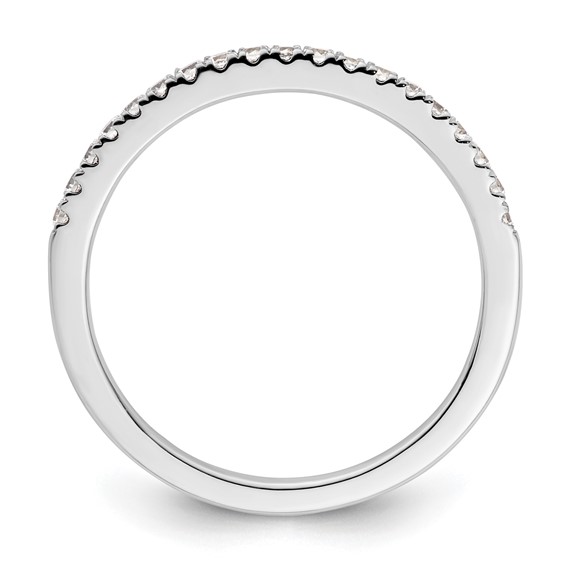 14K White Gold 1/4 carat Complete Diamond Wedding Band