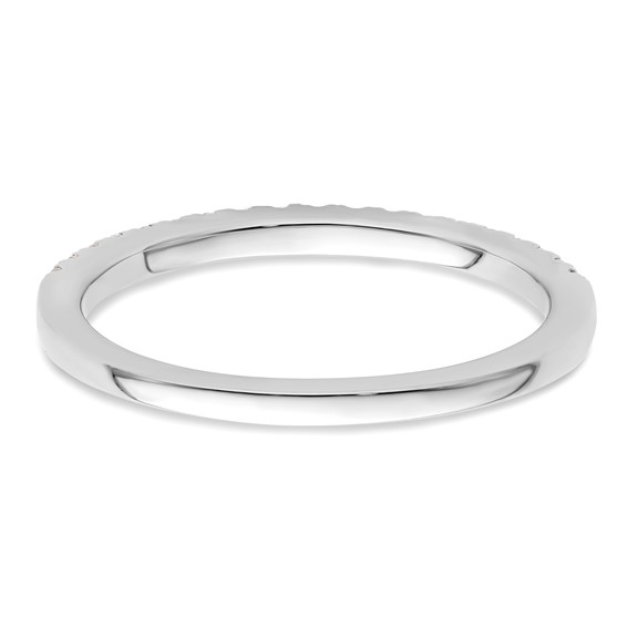 14K White Gold 1/4 carat Complete Diamond Wedding Band