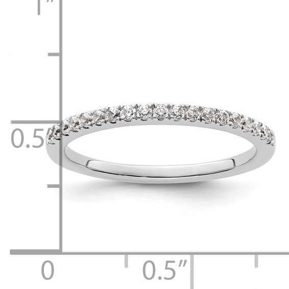 14K White Gold 1/4 carat Complete Diamond Wedding Band