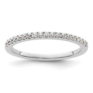 14K White Gold 1/4 carat Complete Diamond Wedding Band