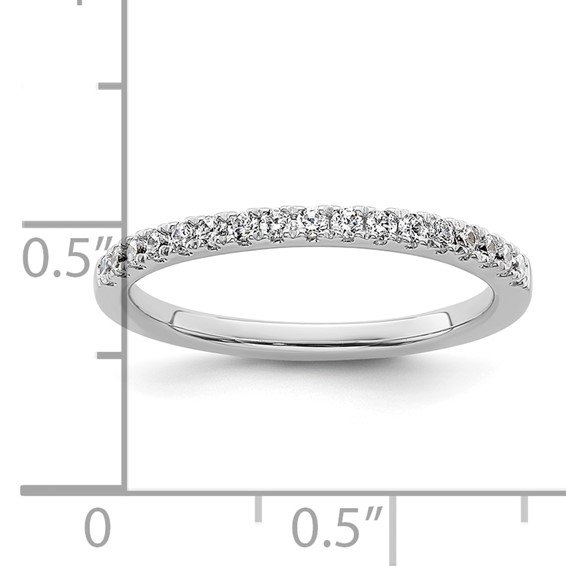 14K White Gold 1/4 carat Complete Diamond Wedding Band