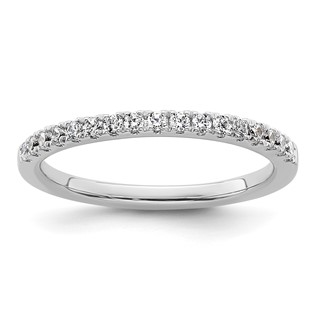 14K White Gold 1/4 carat Complete Diamond Wedding Band