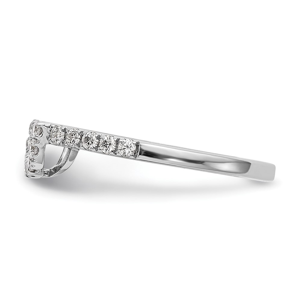 14k White Gold 1/5 carat Lab Grown Diamond VS/SI+ G+ Complete Wedding Band (RM2319B-020-WLG)