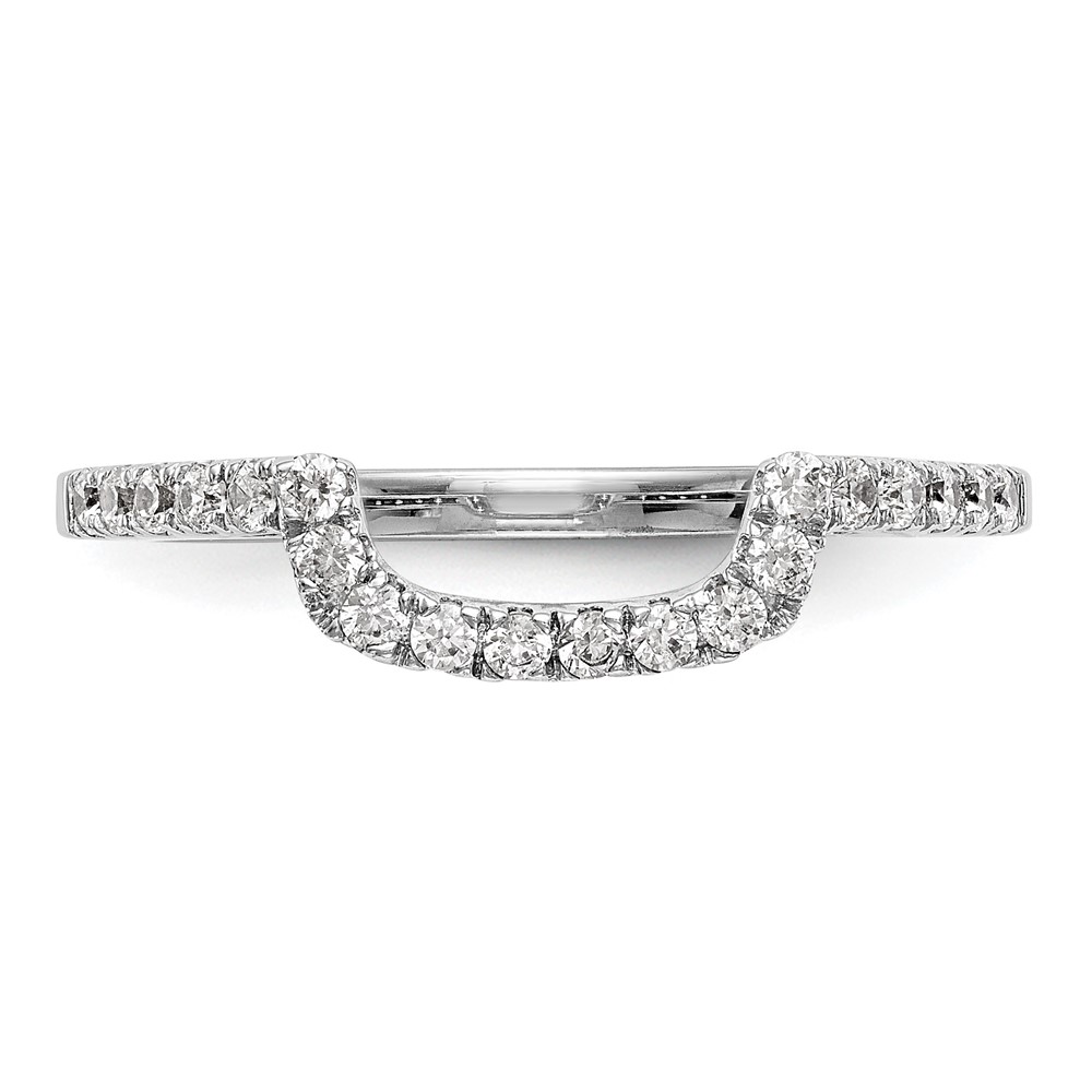 14k White Gold 1/5 carat Lab Grown Diamond VS/SI+ G+ Complete Wedding Band (RM2319B-020-WLG)