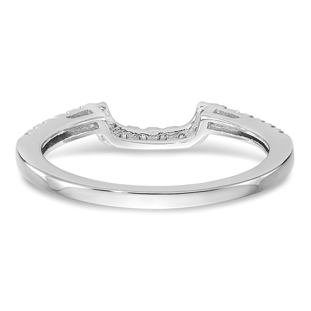 14k White Gold 1/5 carat Lab Grown Diamond VS/SI+ G+ Complete Wedding Band (RM2319B-020-WLG)