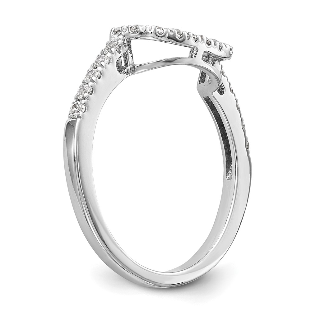 14k White Gold 1/5 carat Lab Grown Diamond VS/SI+ G+ Complete Wedding Band (RM2319B-020-WLG)