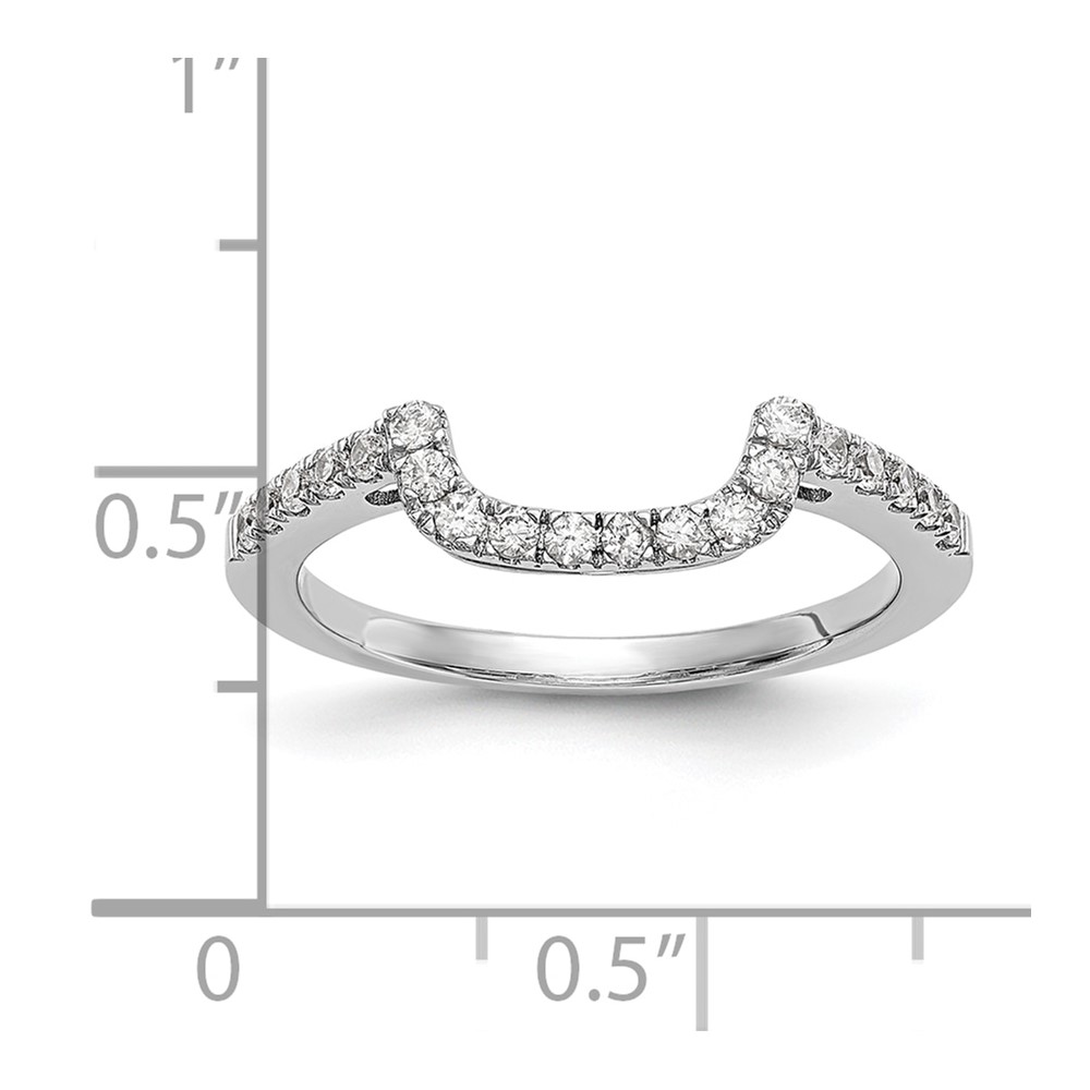 14k White Gold 1/5 carat Lab Grown Diamond VS/SI+ G+ Complete Wedding Band (RM2319B-020-WLG)
