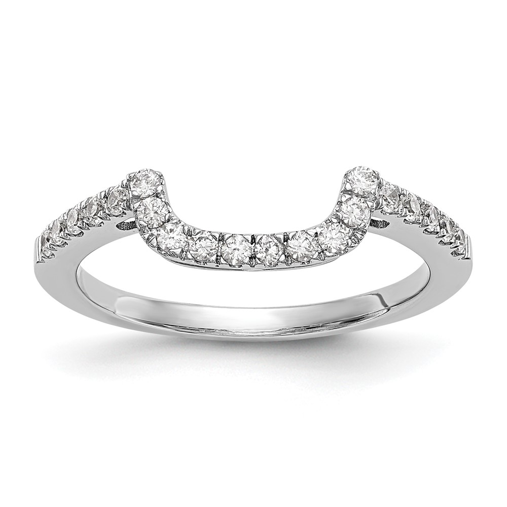 14k White Gold 1/5 carat Lab Grown Diamond VS/SI+ G+ Complete Wedding Band (RM2319B-020-WLG)