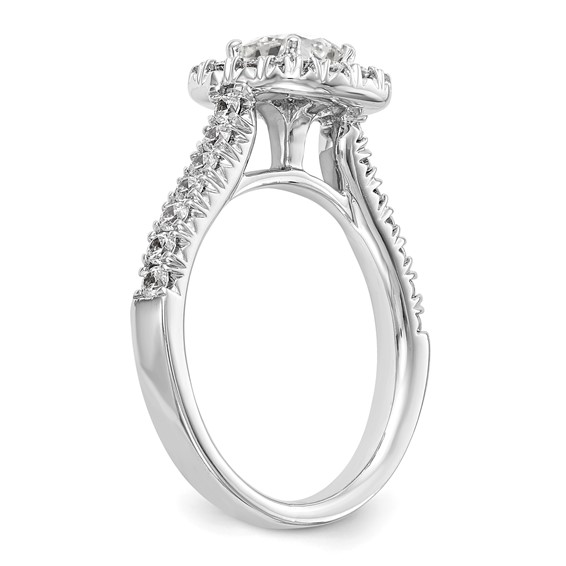 Cushion Halo Diamond Semi-mount Engagement Rings