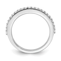 True Origin 14K White Gold 0.33 Carat Lab Grown Diamond VS+ F+ Complete Wedding Band view 2