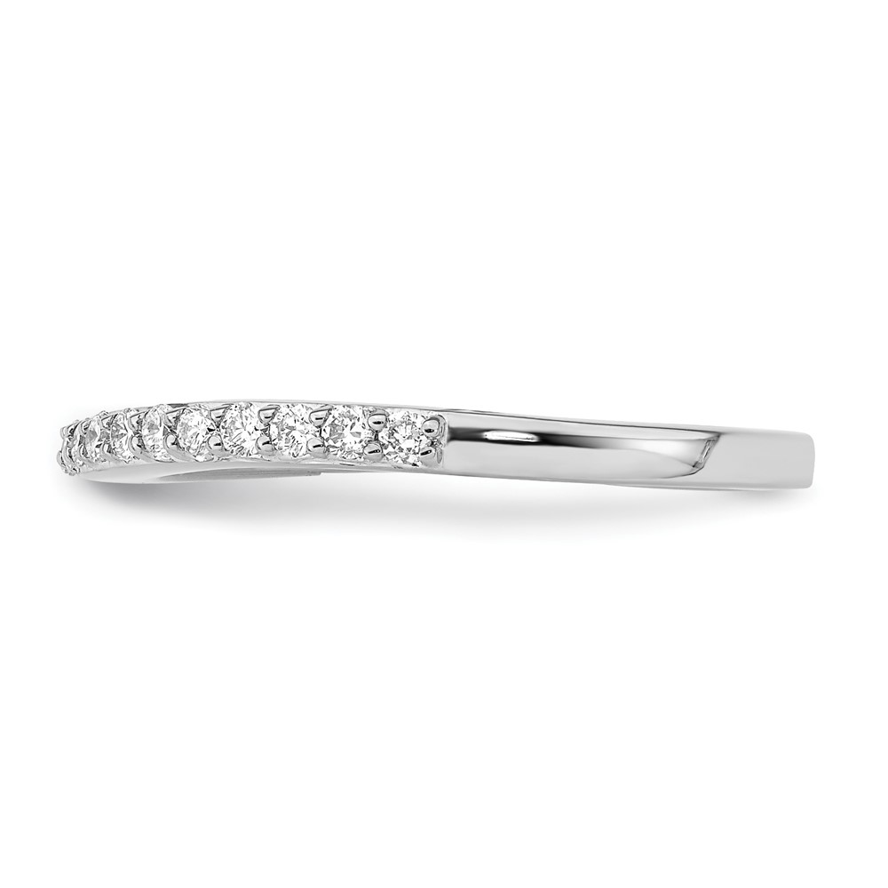 True Origin 14K White Gold 1/3 carat Lab Grown Diamond VS  D E F  Wedding Band (RM2335B-035-WLD)