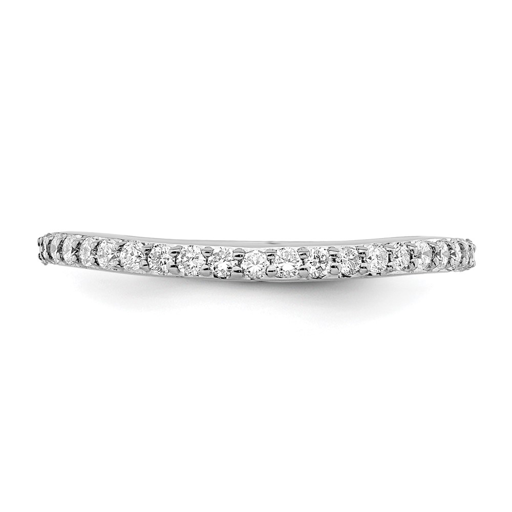 True Origin 14K White Gold 1/3 carat Lab Grown Diamond VS  D E F  Wedding Band (RM2335B-035-WLD)