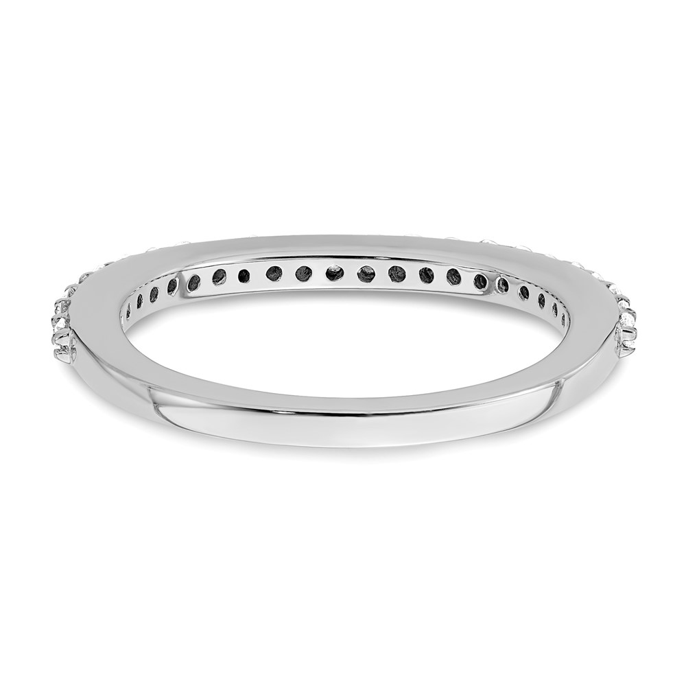 True Origin 14K White Gold 1/3 carat Lab Grown Diamond VS  D E F  Wedding Band (RM2335B-035-WLD)